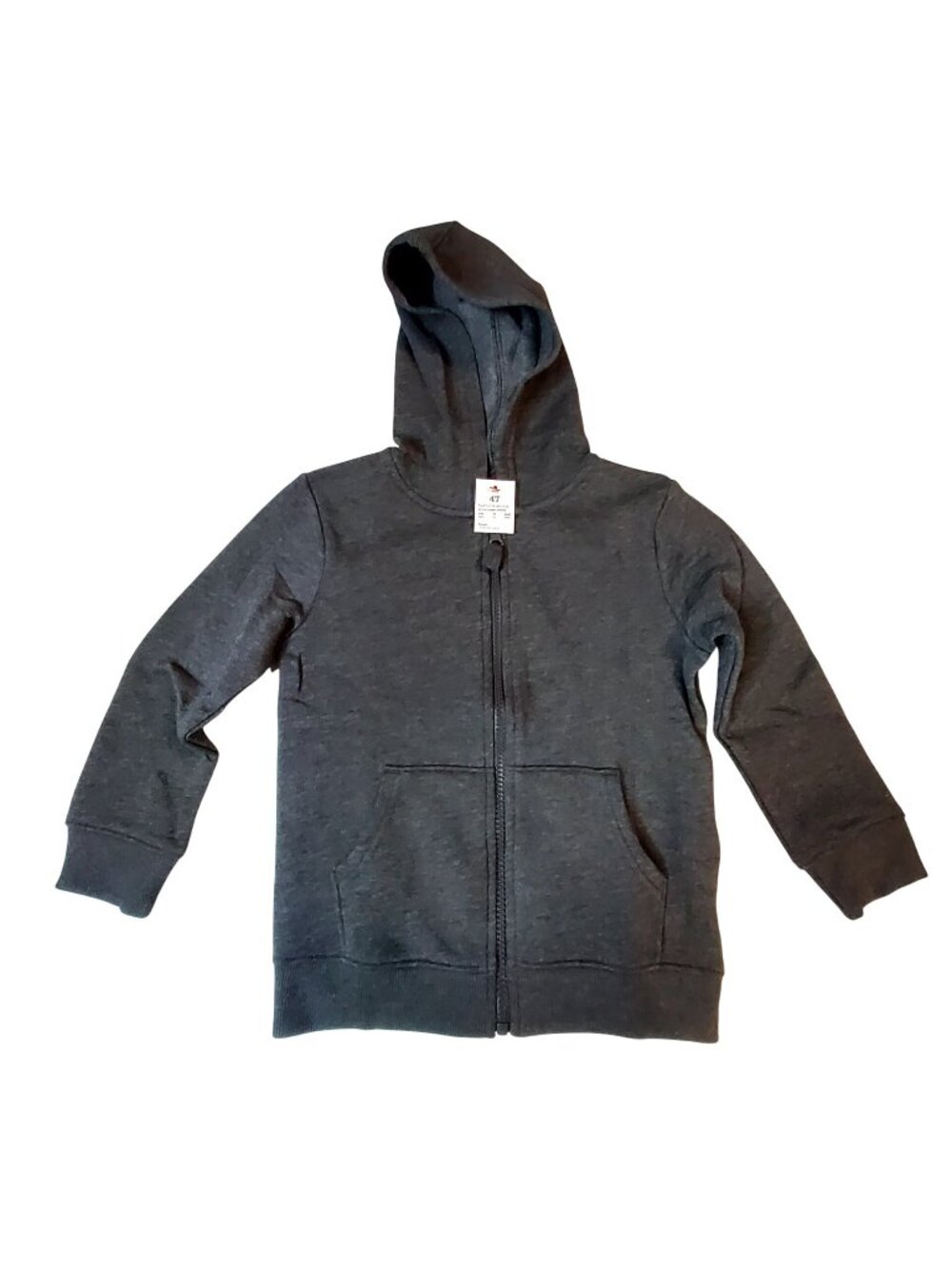 Cat & JackToddler Gray Zip-Up Hoodie Sweatshirt With Pockets Size 4TRibbed cuffs